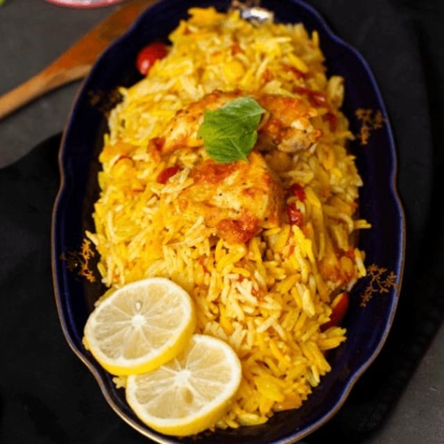 Goat Fry Biryani.
